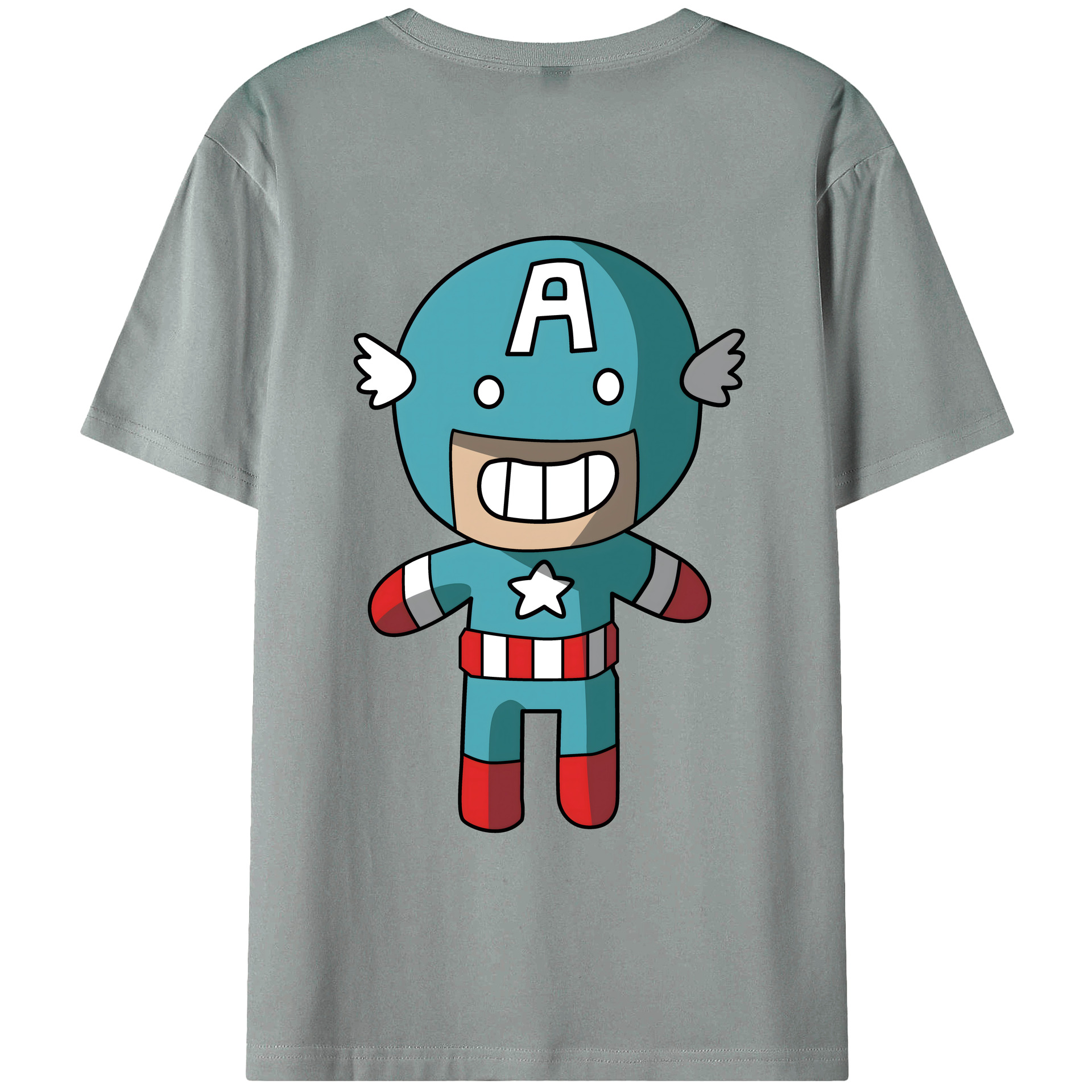 （画像用） アベンジャーズ The Avengers 綿100％ メンズ半袖Tシャツ（バックプリント） 通気性